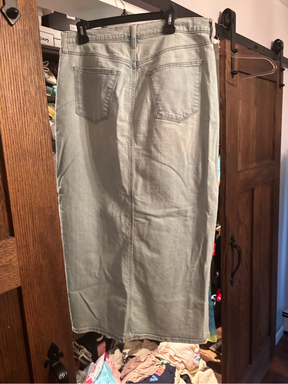 Universal Thread Light Wash Denim Maxi Skirt - Picture 2 of 2